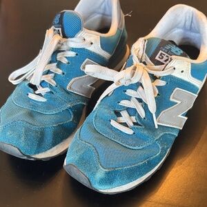 New Balance Blue and White Men's Sneakers